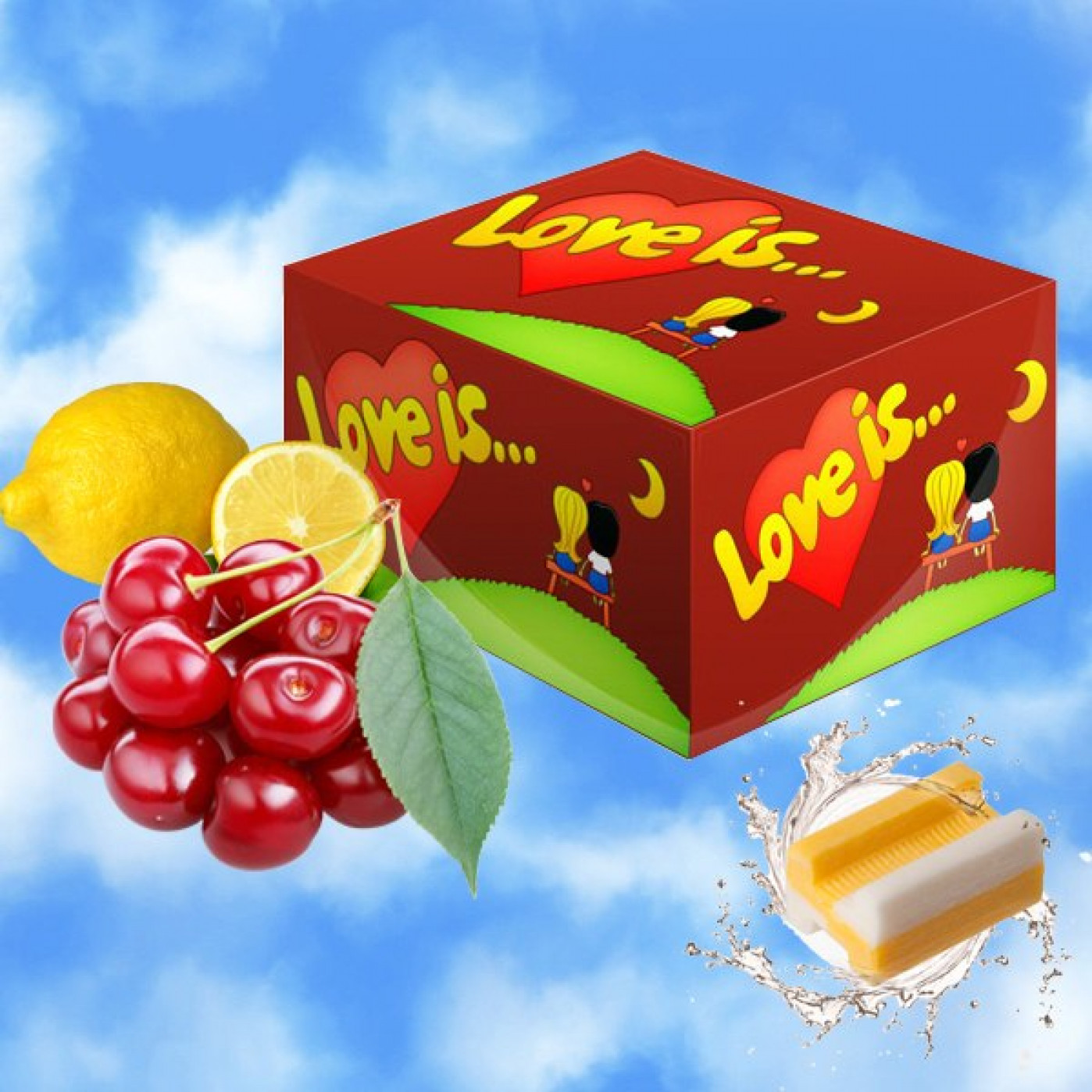 блок жвачки «Love is...» блок жвачки «Love is...»
