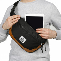 Сумка поясная Якорь Баркаc весь черный-2