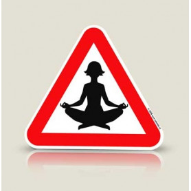 Наклейка на автомобиль Йогиня