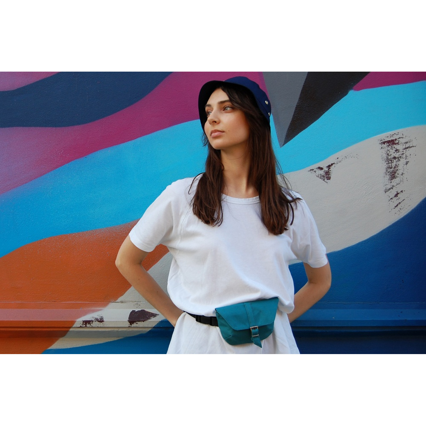 Сумка поясная Якорь Изумруд Черный