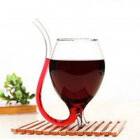 Бокал для напитков с трубочкой-2