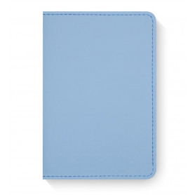Artskilltouch кожаная обложка на паспорт голубая