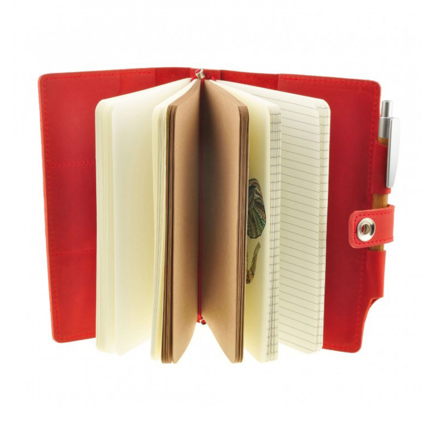 Кожаный софт-бук Ethnic animals Blanknote 4.0