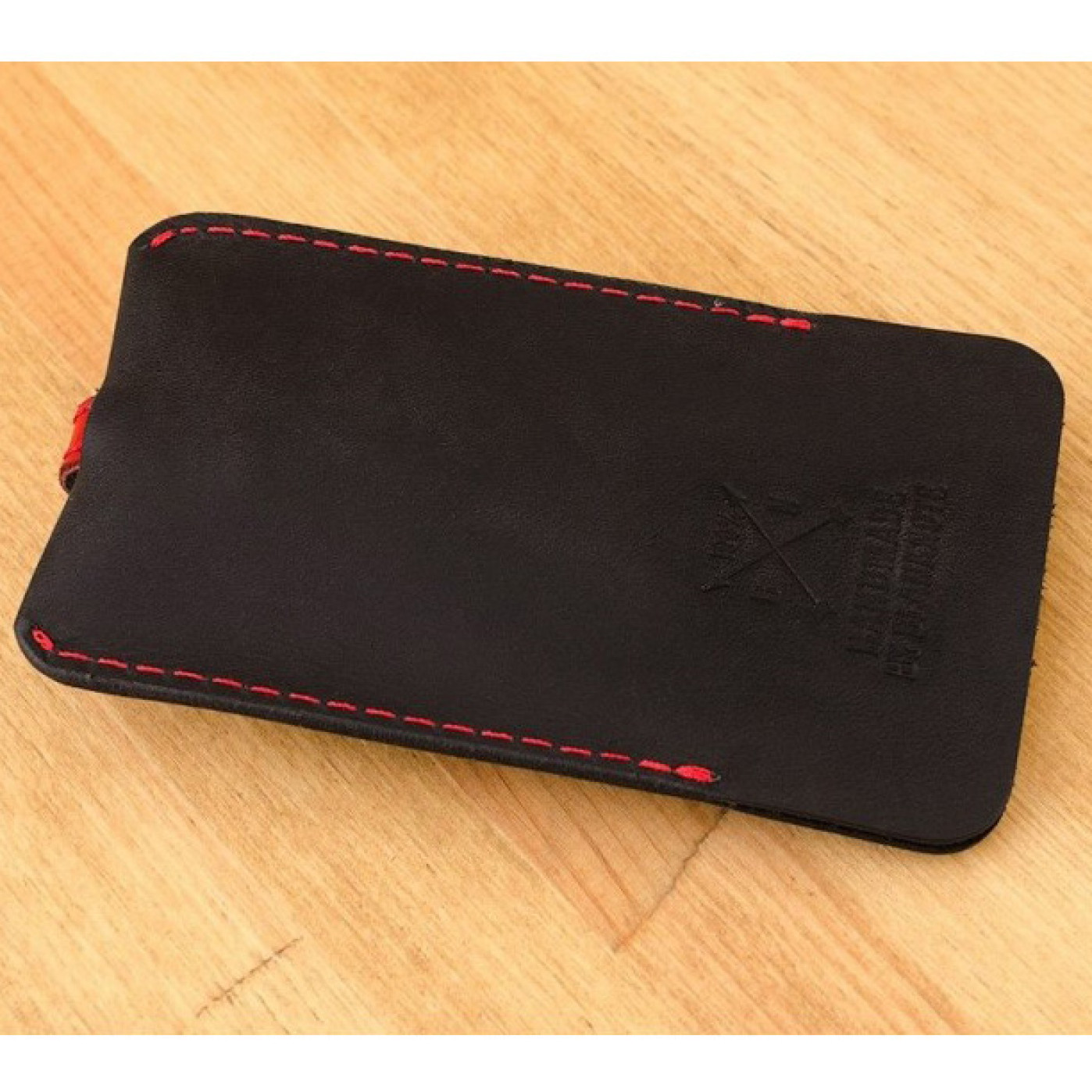 Кожаная ключница Blanknote 1.0 графит-клубника