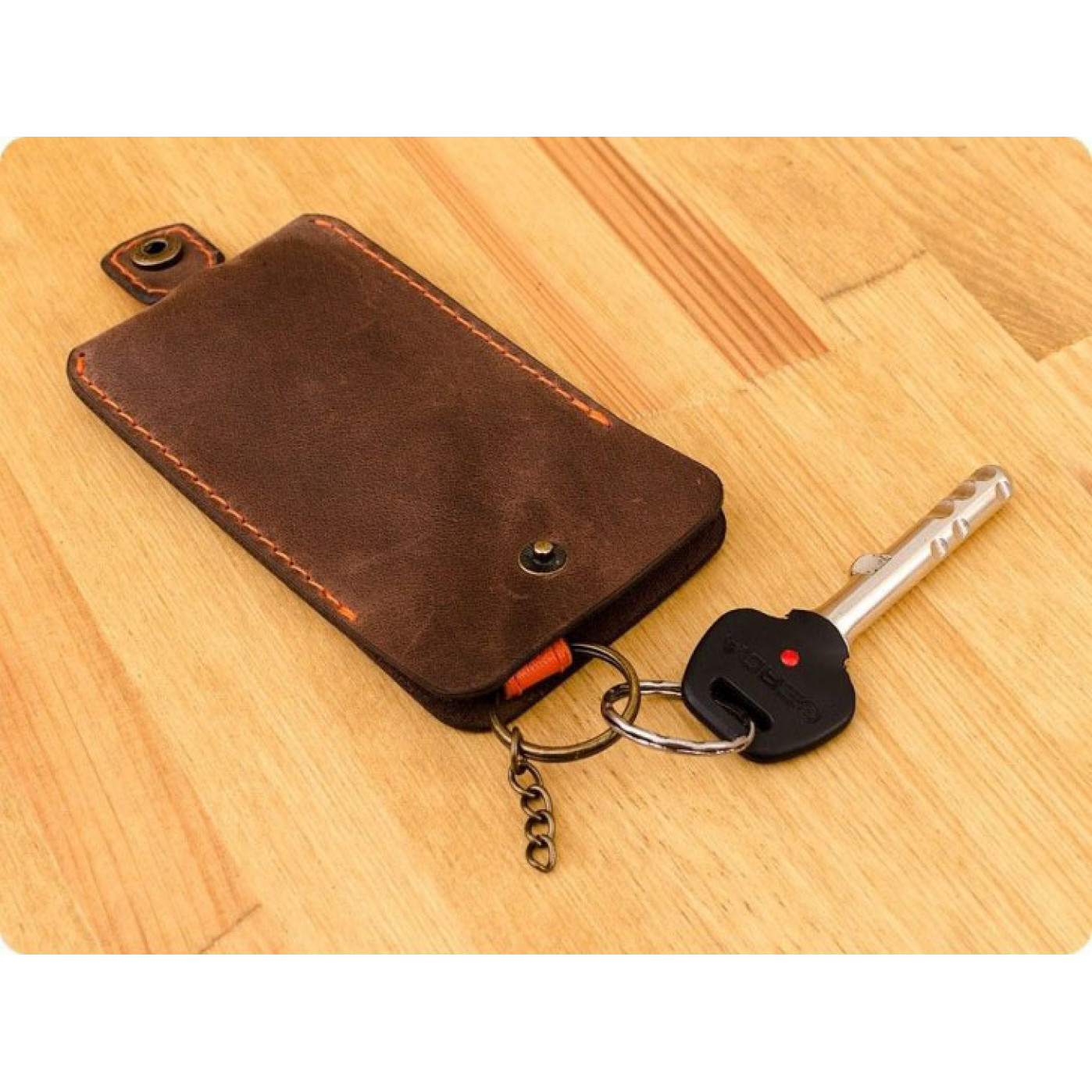 Ключница Blanknote 1.0 орех-апельсин