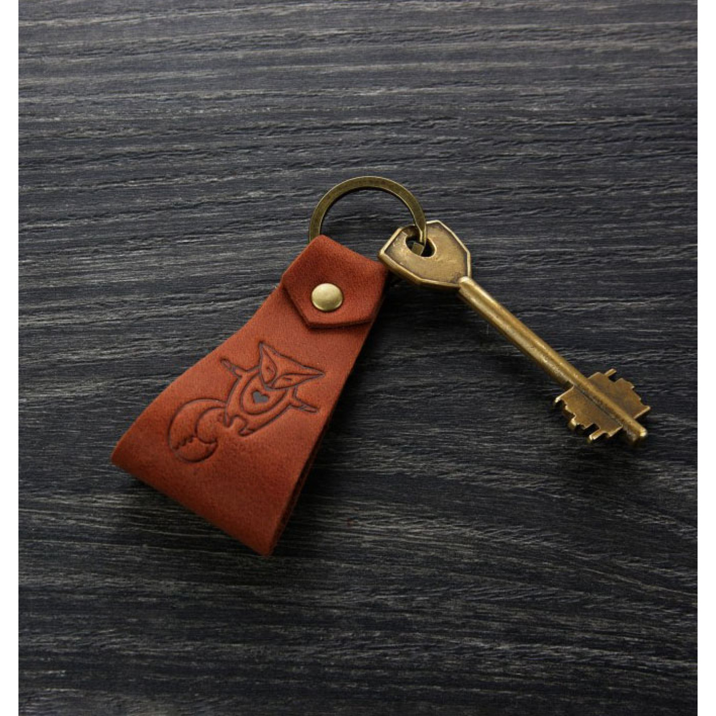 Кожаный брелок Blanknote Лисичка