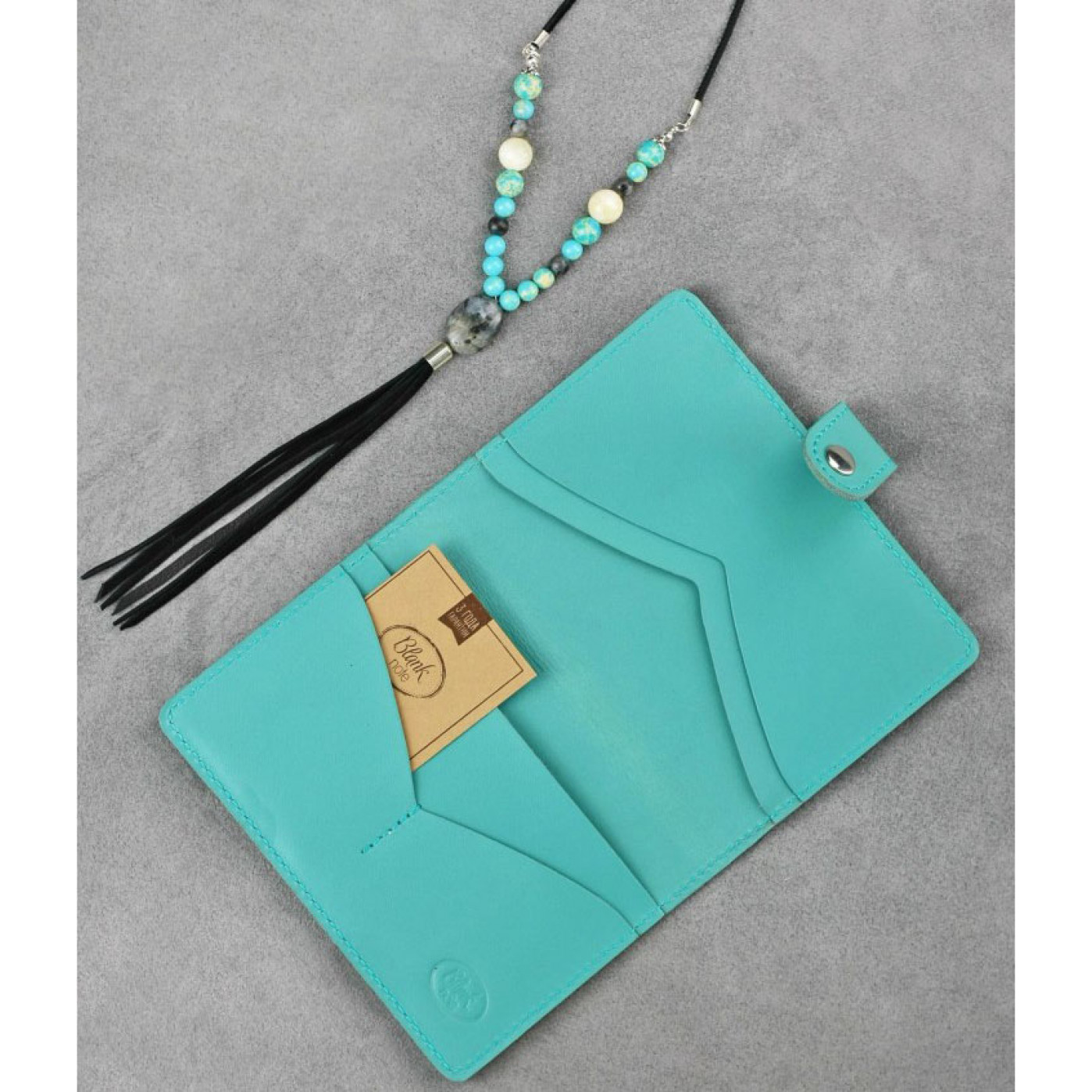 Кожаная обложка на паспорт Blanknote 3.0 Тиффани 