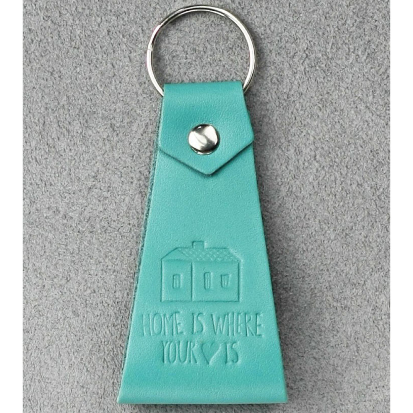 Кожаный брелок Blanknote Home is where Тиффани