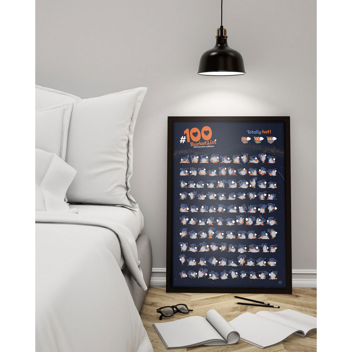 Стирательная Скретч карта 100 дел Kamasutra