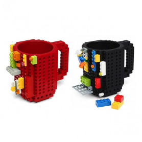 Кружка/подставка для ручек Lego красный-2