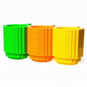 Кружка/подставка для ручек Lego зеленый-2