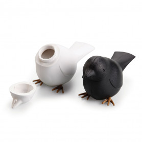 Набор для специй Sparrow чёрный-белый-2