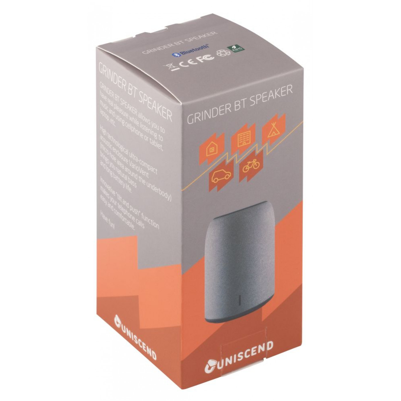 Беспроводная Bluetooth колонка Uniscend Grinder Беспроводная Bluetooth колонка Uniscend Grinder