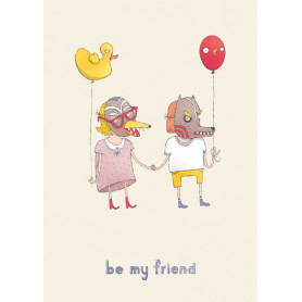 Авторская открытка Be my friend