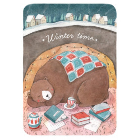 Авторская открытка Winter time