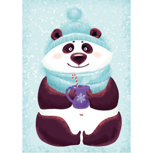 

Авторская открытка Winter panda
