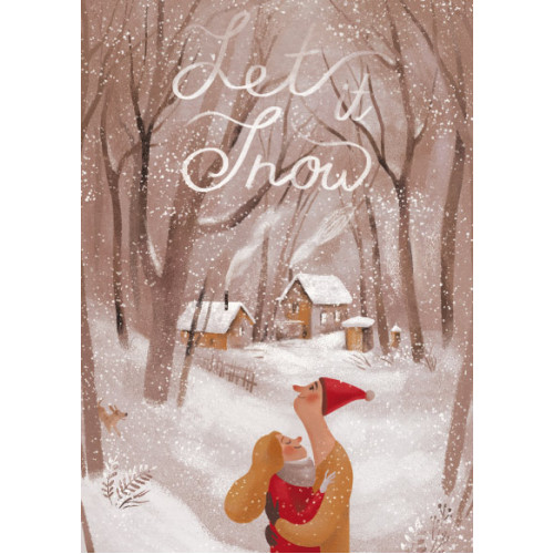 Авторская открытка Let it Snow от Magicmag.net