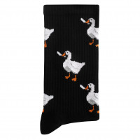 Носки черные Гусь с ножом (разные размеры)-2