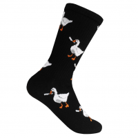 Носки черные Гусь с ножом (разные размеры)