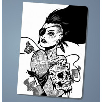 Обложка на паспорт Punk chick girl