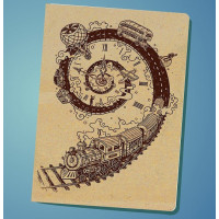 Обложка на паспорт Spiral of time