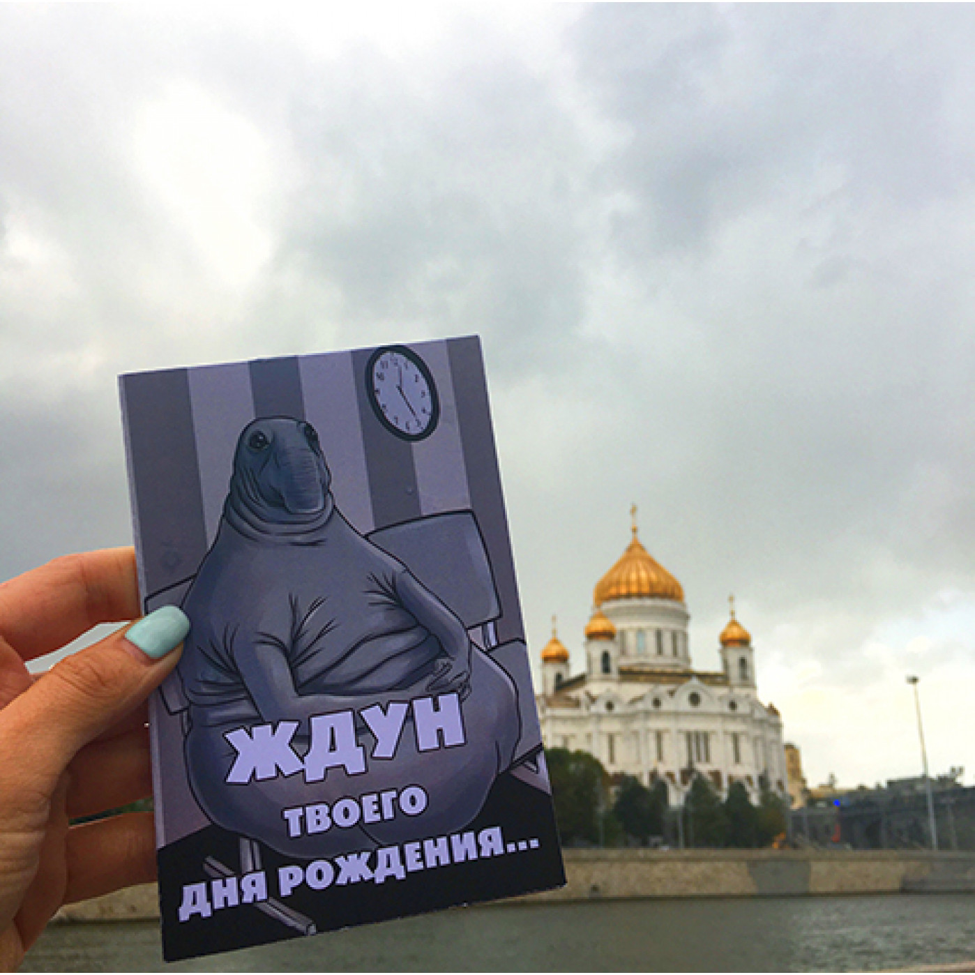 Открытка Ждун твоего дня рождения Открытка Ждун твоего дня рождения