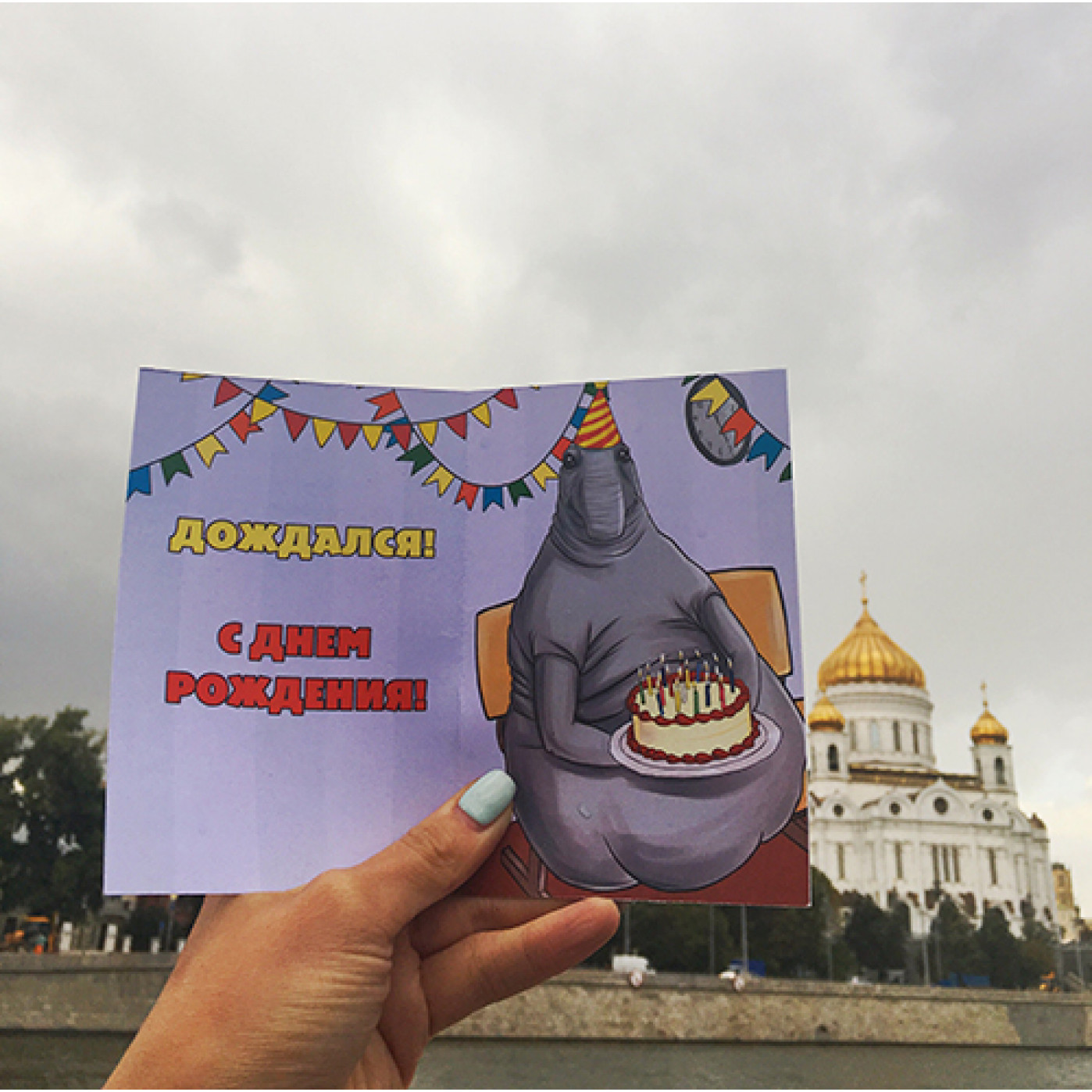 Открытка Ждун твоего дня рождения Открытка Ждун твоего дня рождения