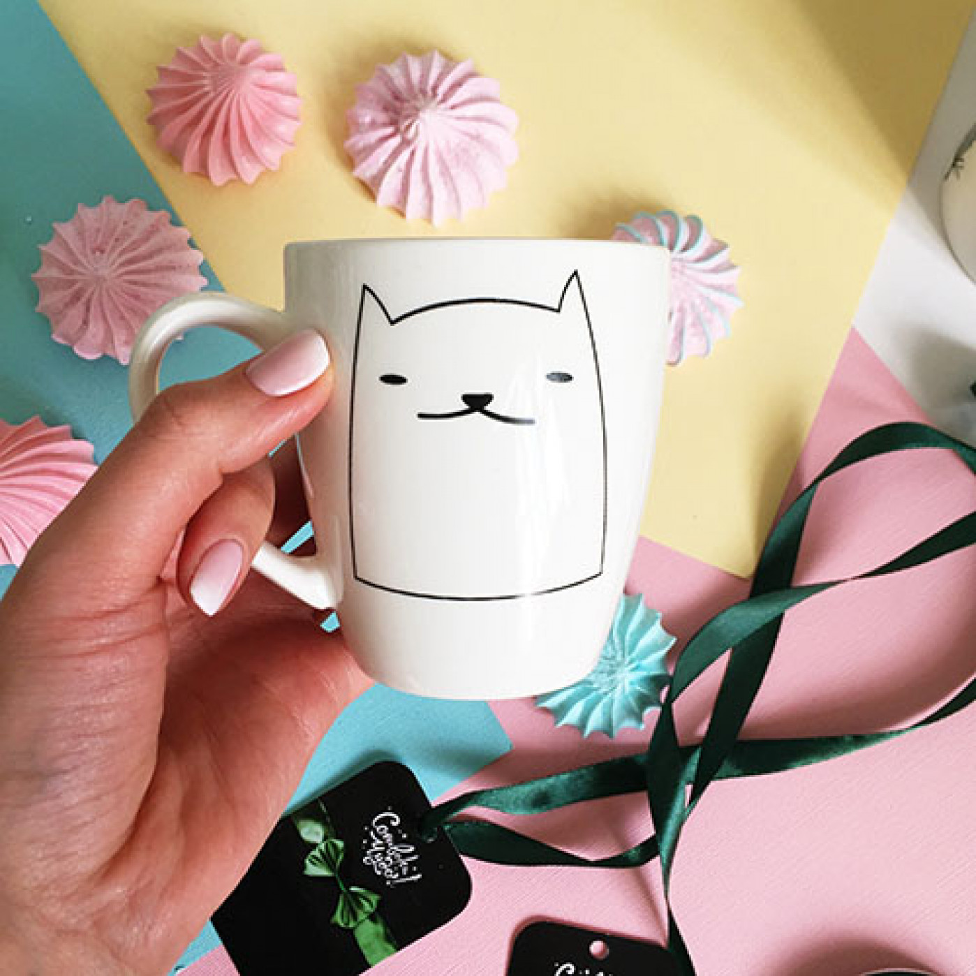 Фарфоровая кружка Котята