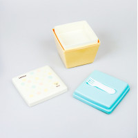 Двухкамерный ланч-бокс Bento Miniso Медведь-2