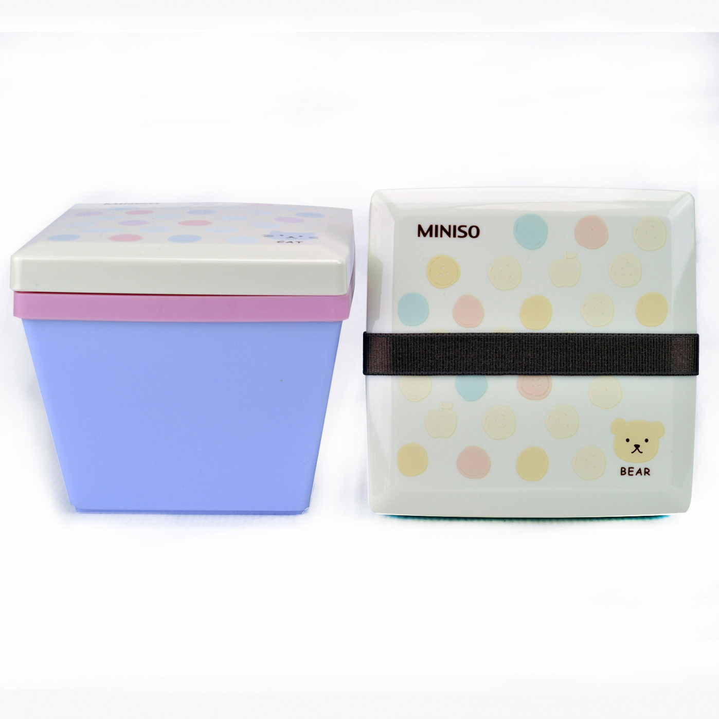 Двухкамерный ланч-бокс Bento Miniso 1200 мл Двухкамерный ланч-бокс Bento Miniso 1200 мл