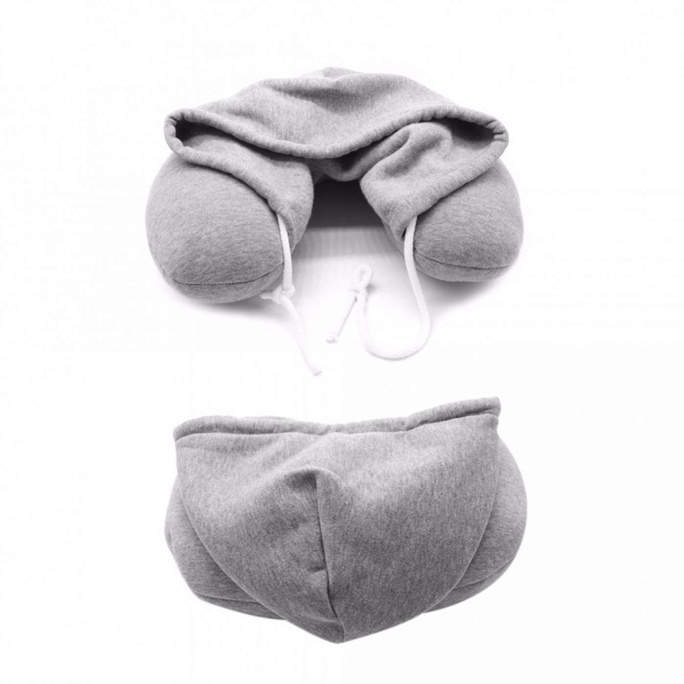 Туристическая подушка с флисовым капюшоном