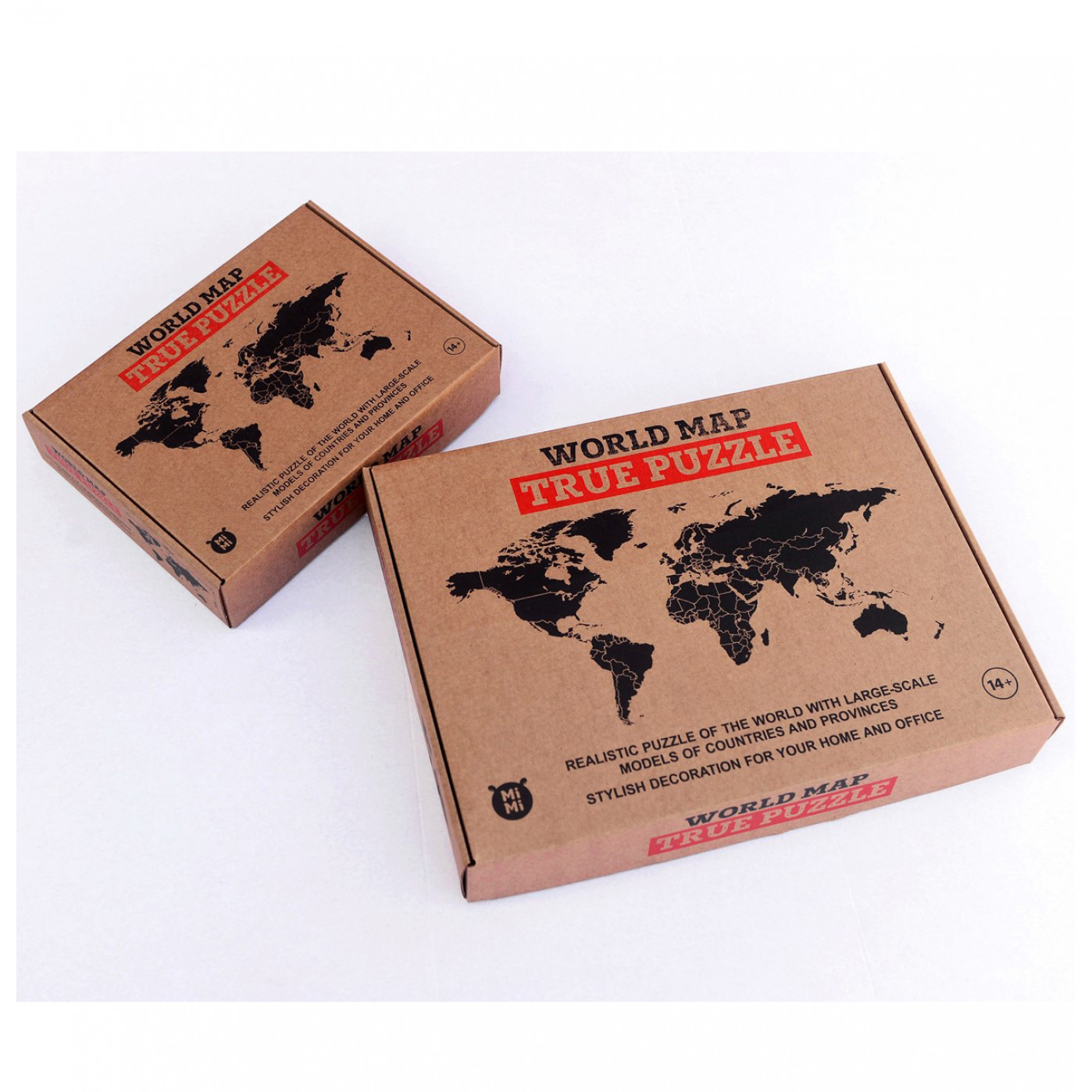 Реалистичный пазл мира True World Puzzle Brown XL Реалистичный пазл мира True World Puzzle Brown XL