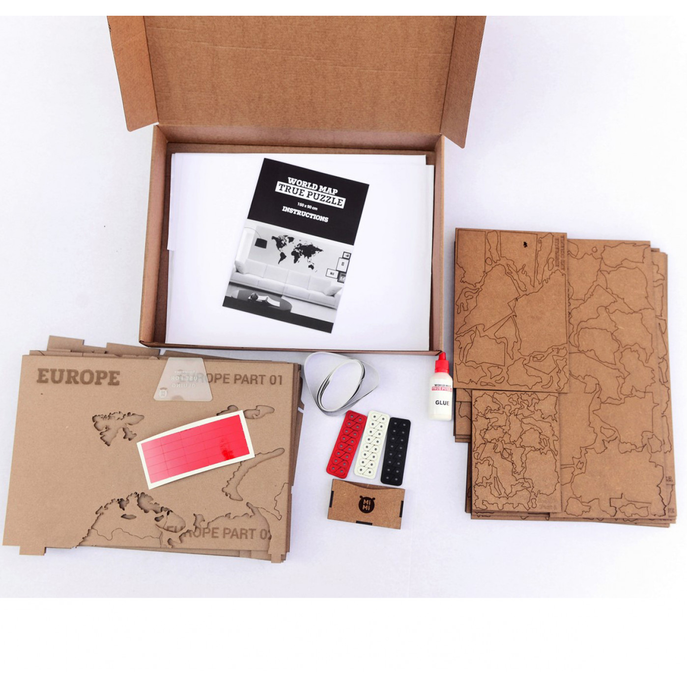 Реалистичный пазл мира True World Puzzle Brown XL Реалистичный пазл мира True World Puzzle Brown XL