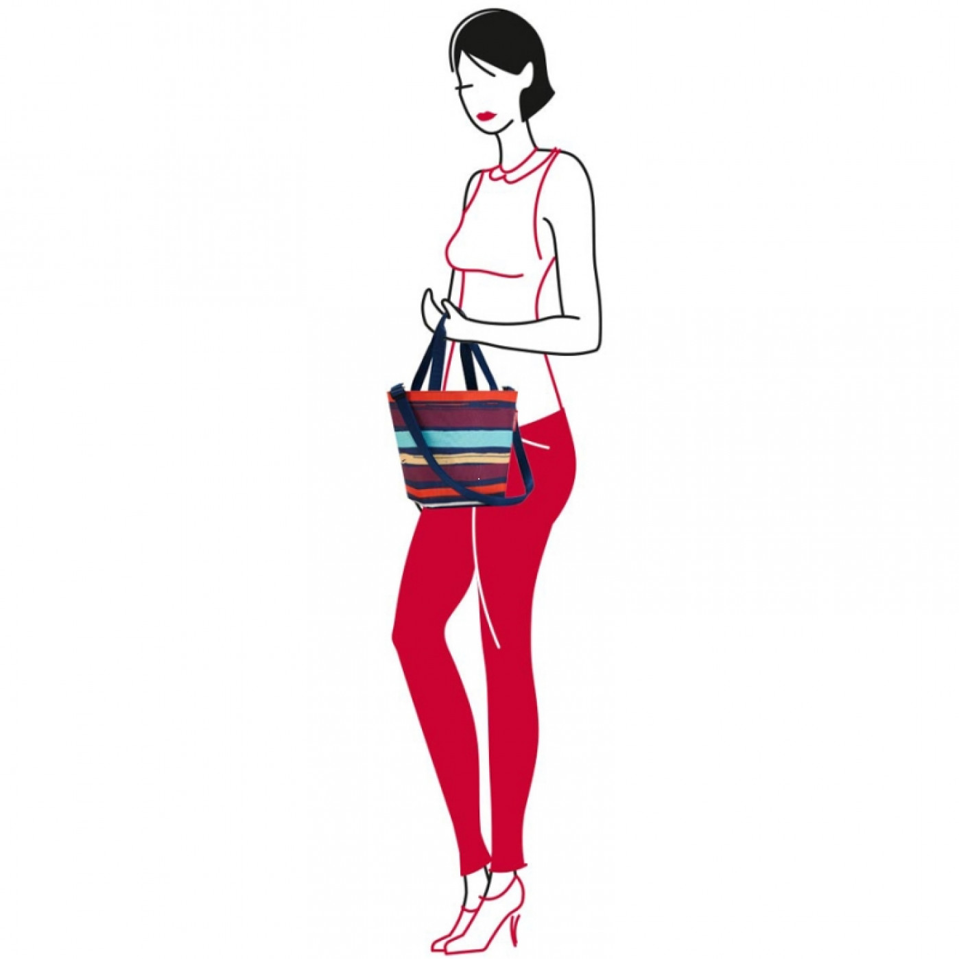 Сумка Shopper XS artist stripes Сумка Shopper XS artist stripes