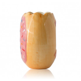 Кофейная кружка Donut coffee mug клубничная-2