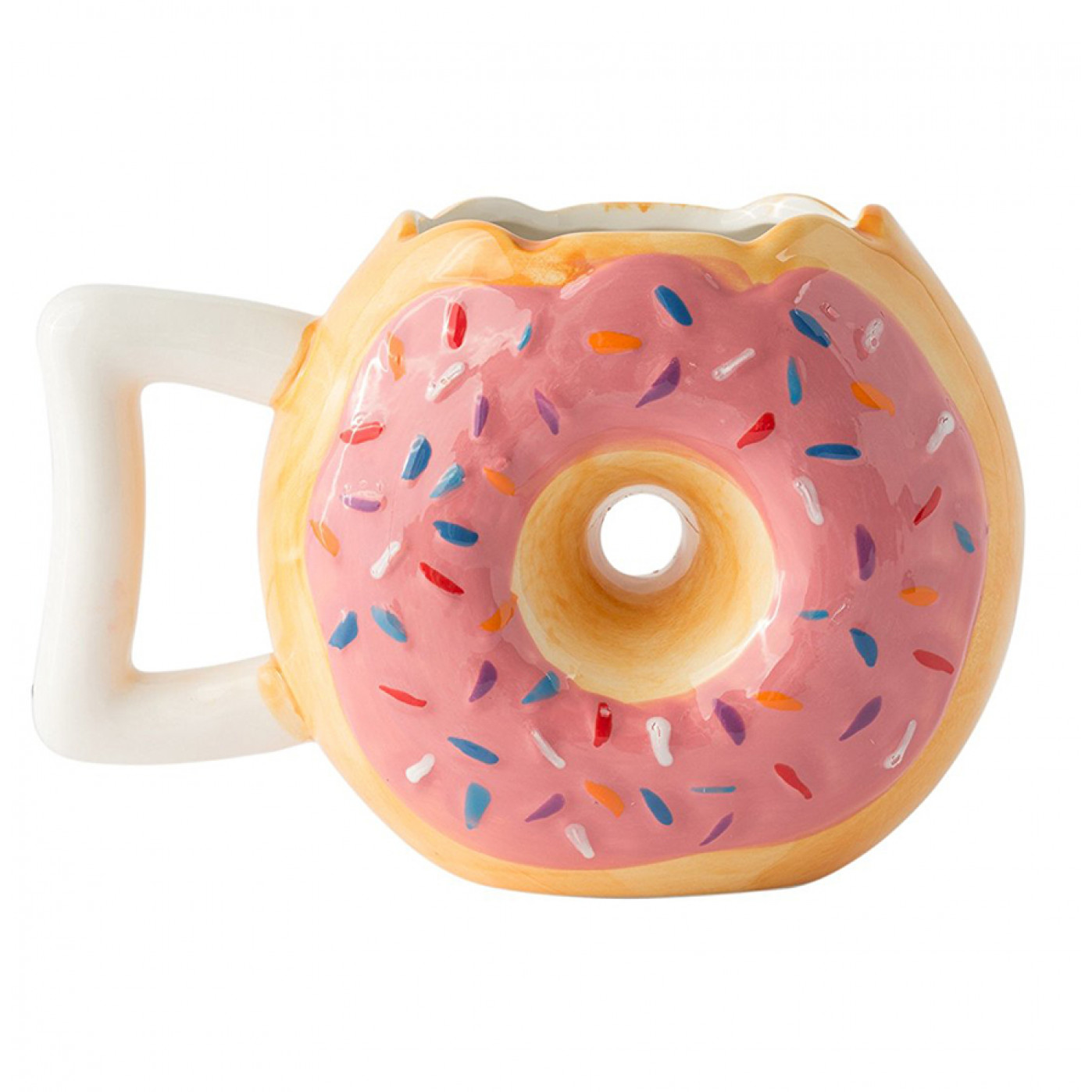Кофейная кружка Donut coffee mug клубничная