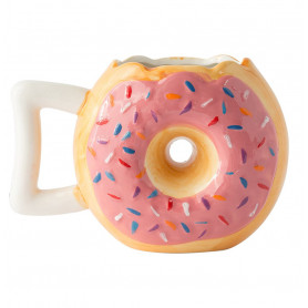 Кофейная кружка Donut coffee mug клубничная