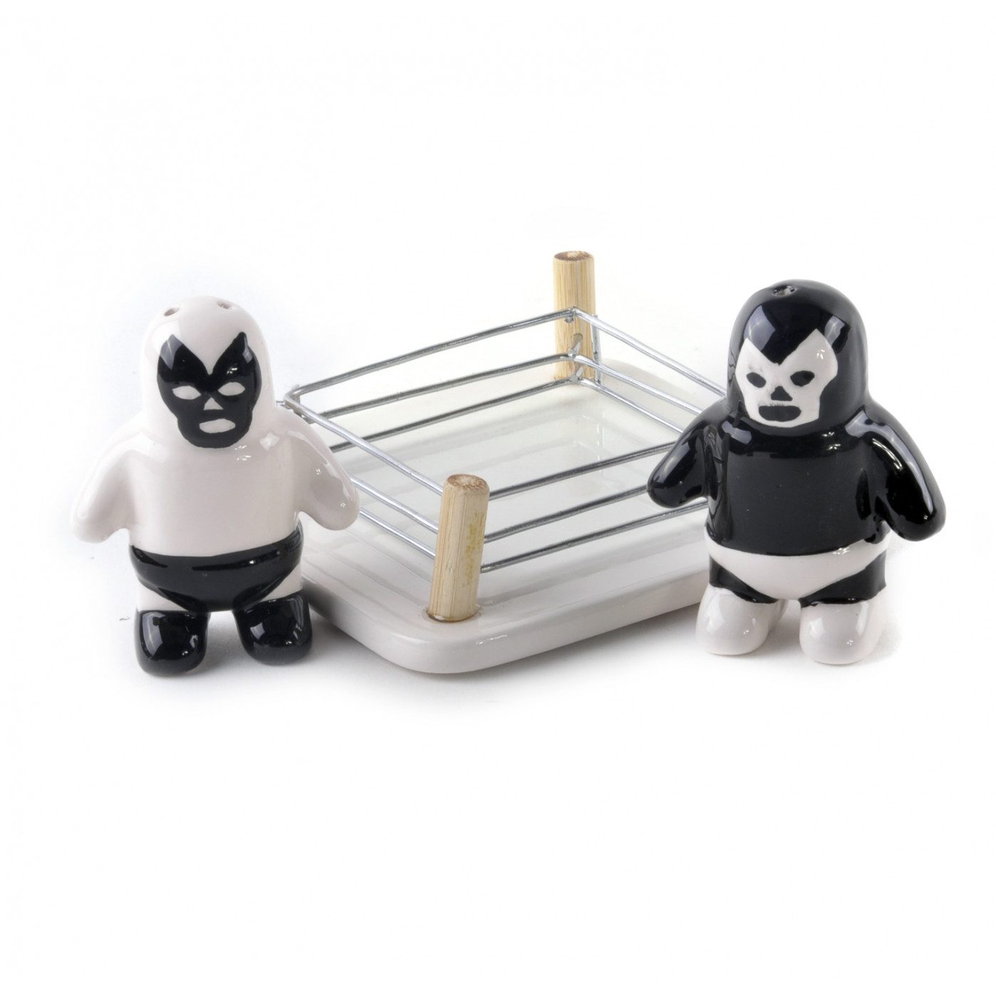 Солонка Luchador в виде рестлеров на ринге 