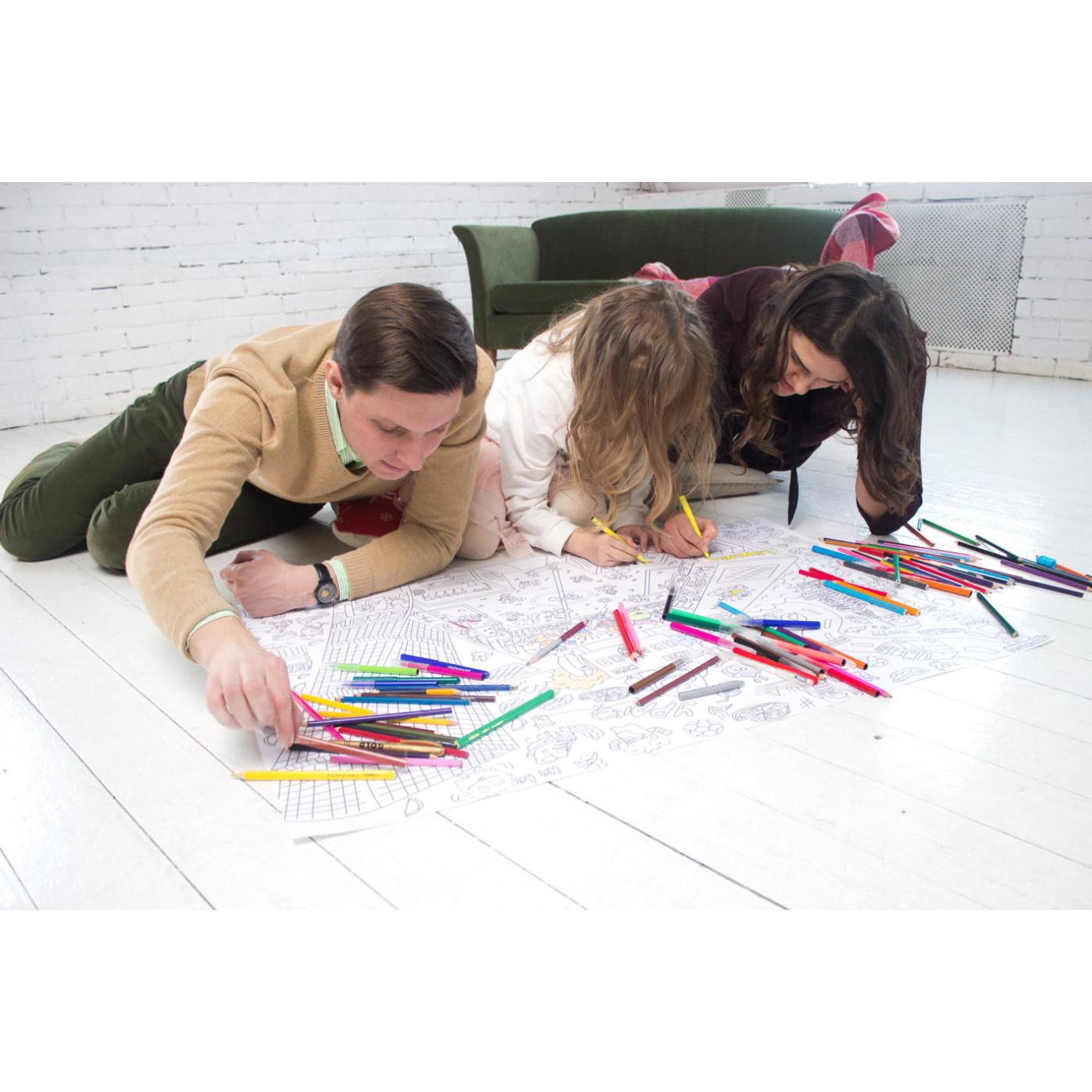 Огромный постер раскраска Космокоты