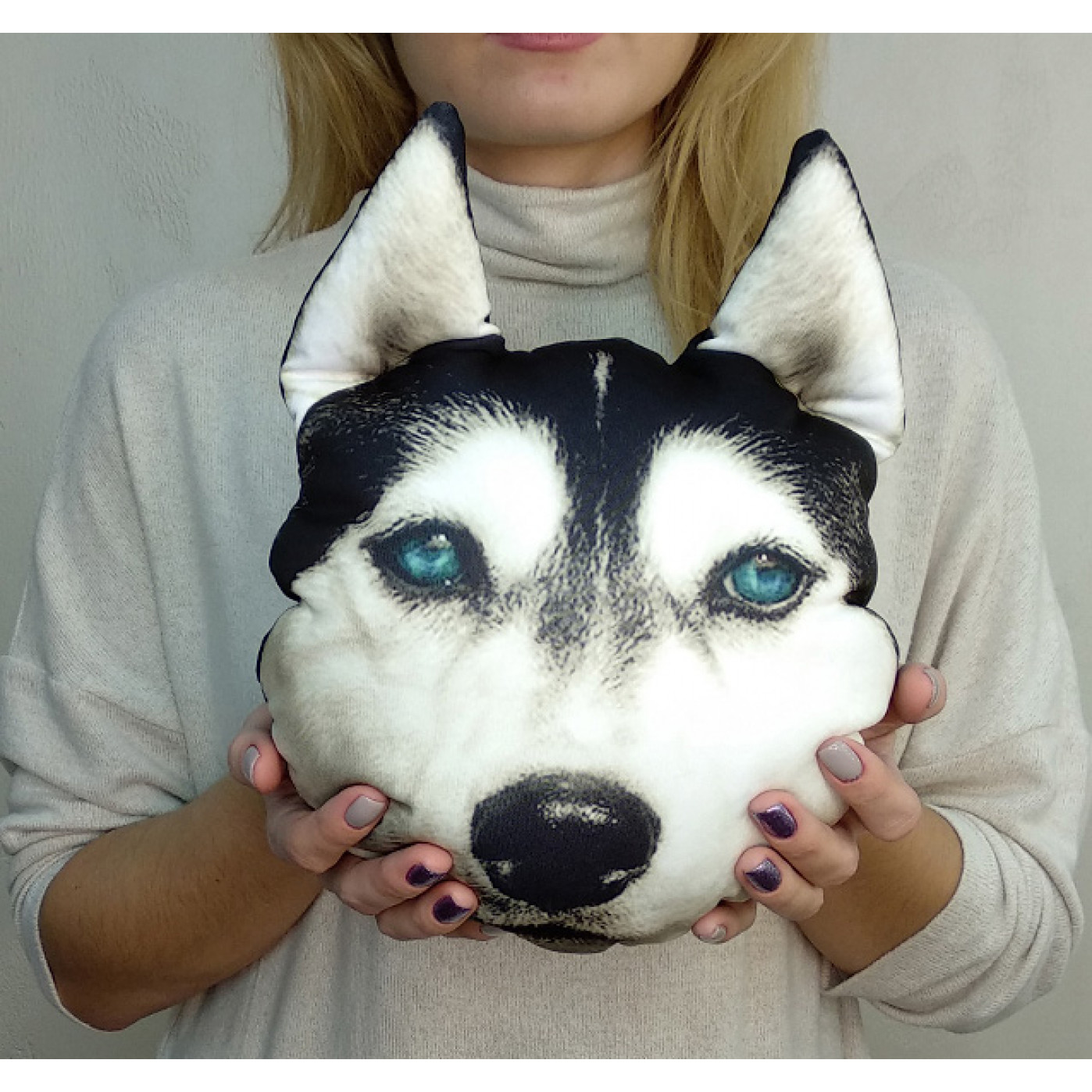 Подушка-антистресс Мордашка Хаски