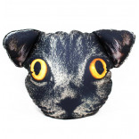 Подушка-антистресс Мордашка Черный котик