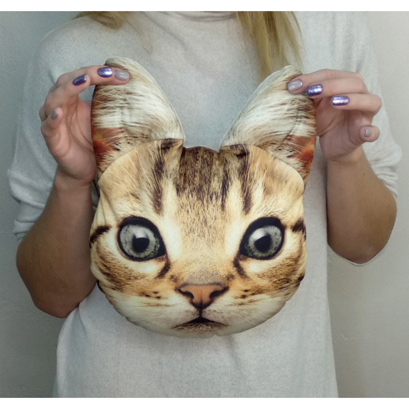 Подушка-антистресс Мордашка Рыжий котик Подушка-антистресс Мордашка Рыжий котик