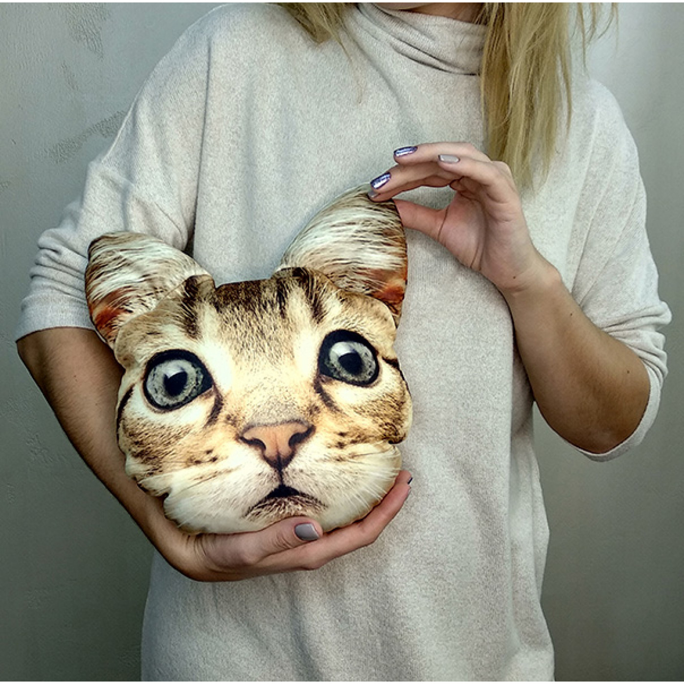 Подушка-антистресс Мордашка Рыжий котик Подушка-антистресс Мордашка Рыжий котик