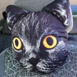 Подушка-антистресс Мордашка Черный котик