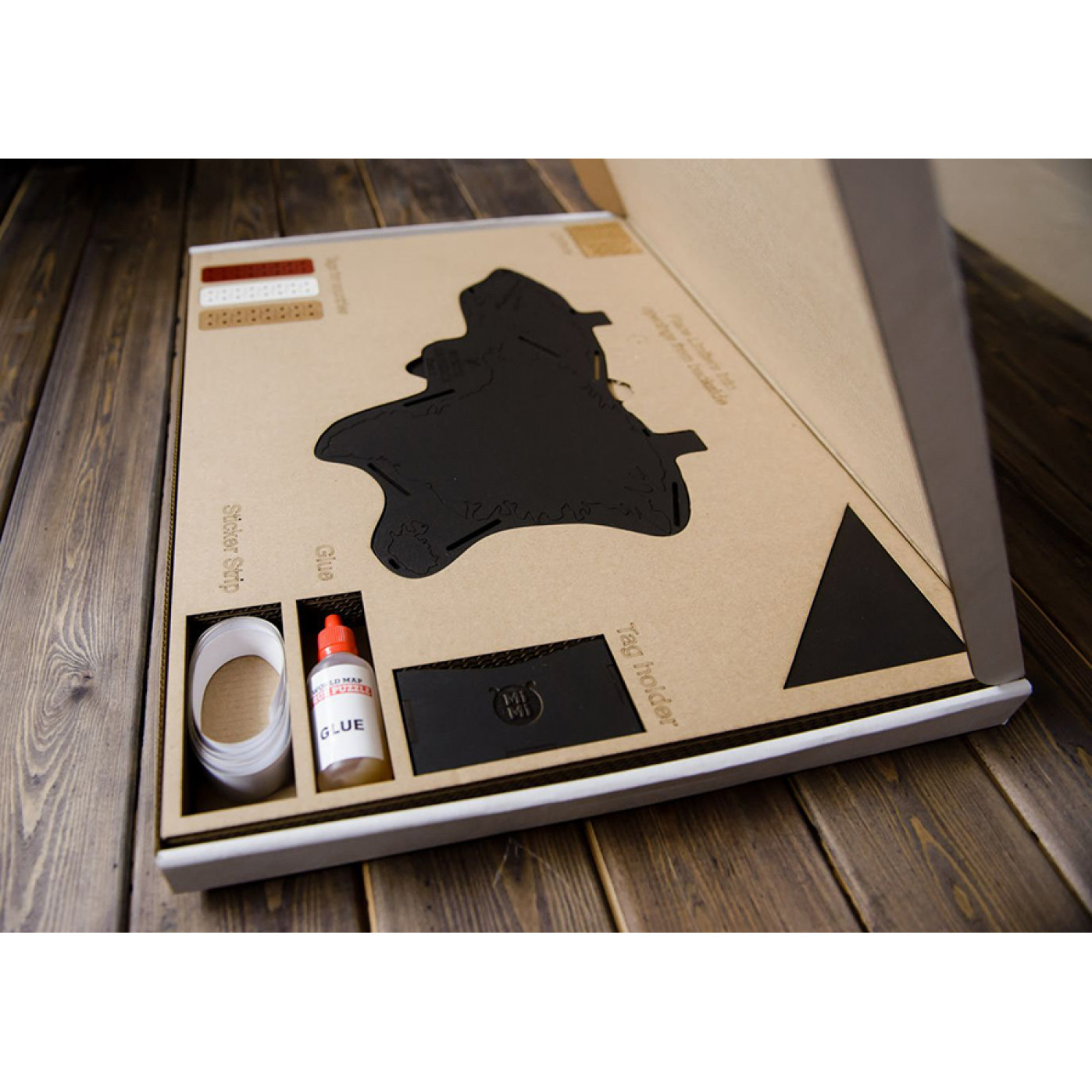 Карта мира Wall Decoration Black