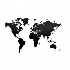 Карта мира Wall Decoration Black-2