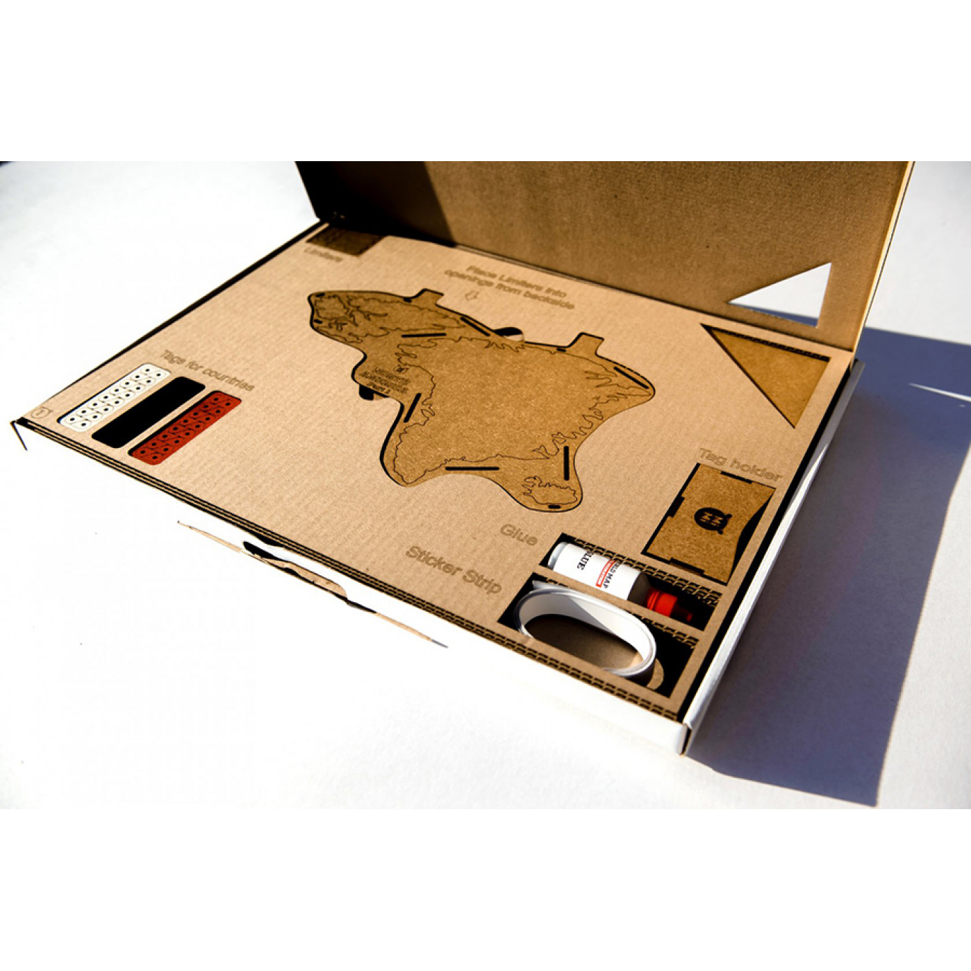 Карта мира Wall Decoration Brown