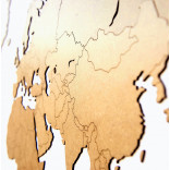 Карта мира Wall Decoration Brown