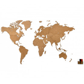 Карта мира Wall Decoration Brown-2