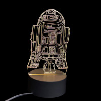 3D Cветильник дрон R2-D2-2